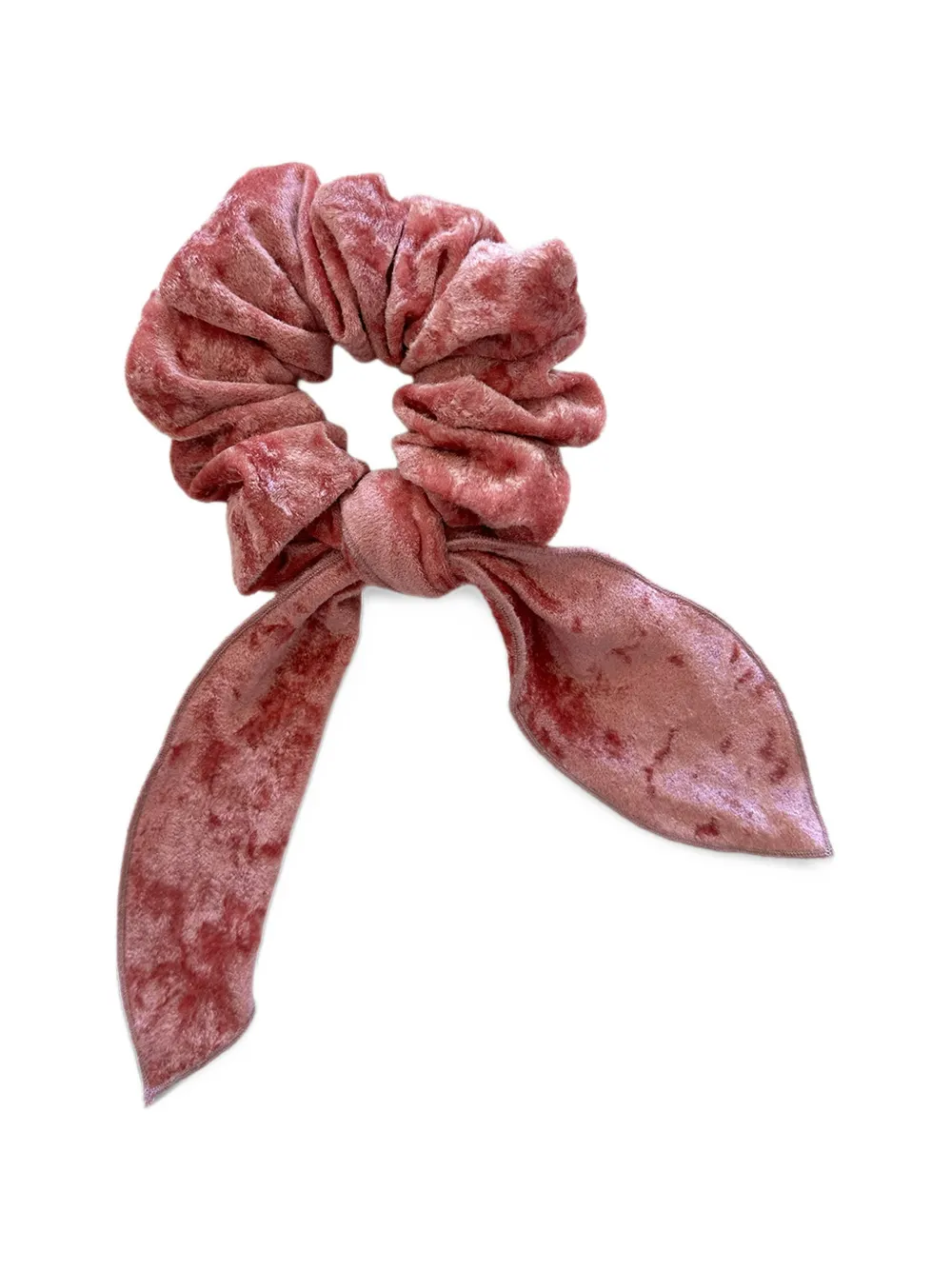 PARAMIDONNA velvet bow-detail scrunchie - Rosa