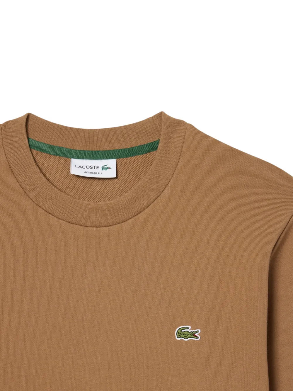 Lacoste Classic fit fleece sweatshirt Bruin