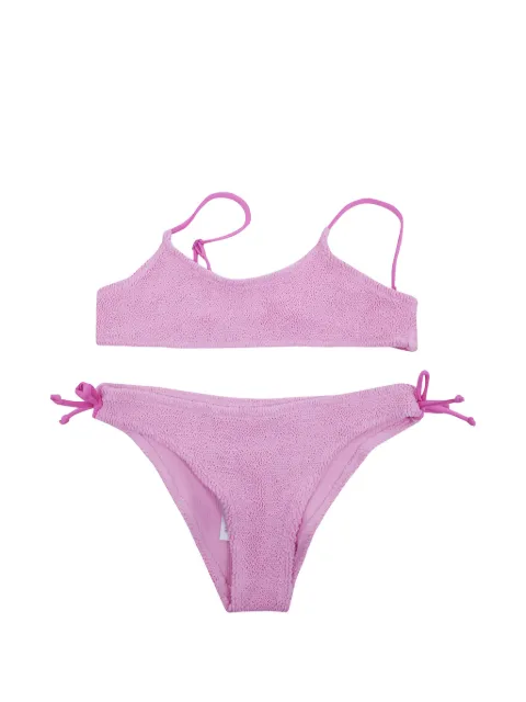 MC2 Saint Barth Kids Jaiden crinkle side-tie bikini