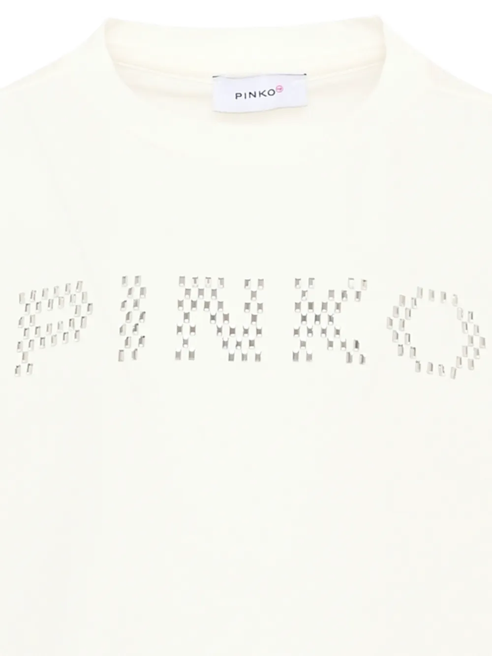 Pinko Kids T-shirt verfraaid met logo Beige