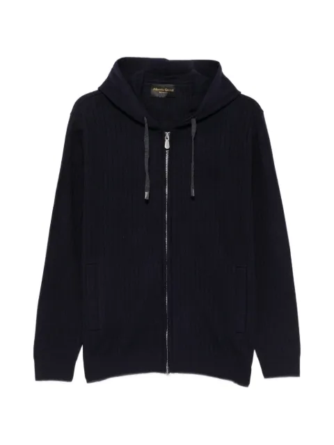 Alberto Gozzi ribbed-knit zip-up hoodie