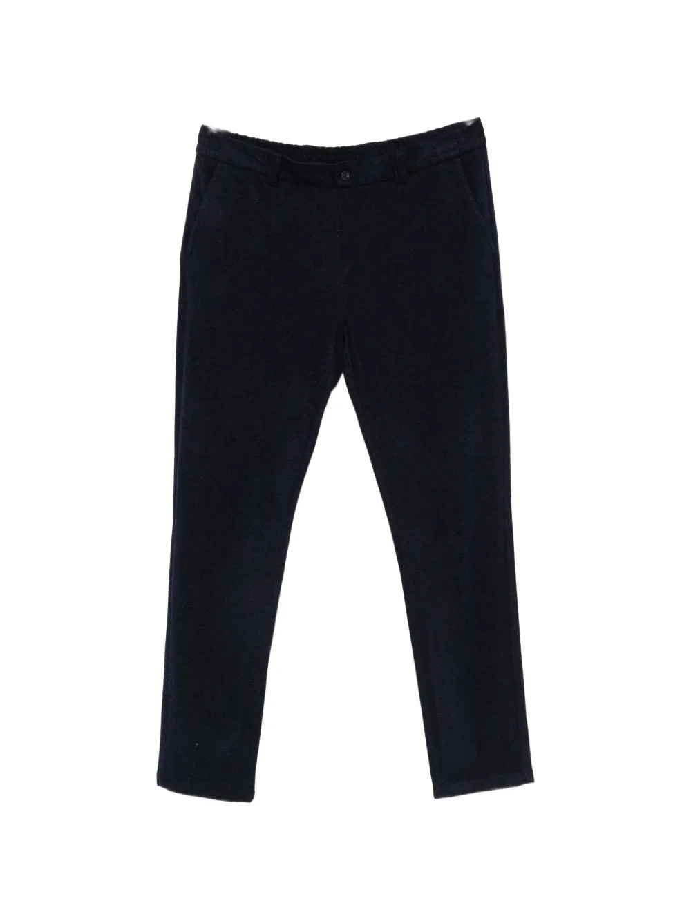Alberto Gozzi elasticated straight-leg trousers - Bleu Alberto Gozzi elasticated straight-leg trousers - Bleu