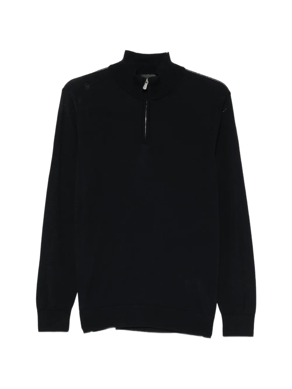 Alberto Gozzi quarter-zip wool sweater - Blu