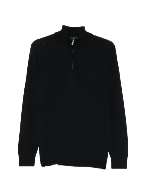 Alberto Gozzi quarter-zip wool sweater