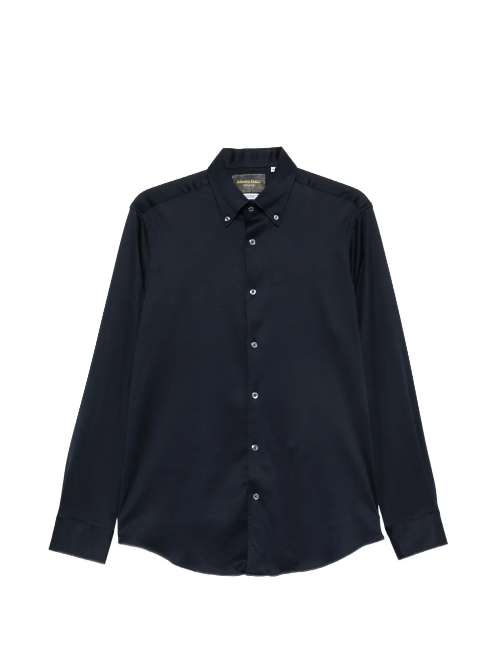 Alberto Gozzi button-down collar long-sleeve shirt - Blue