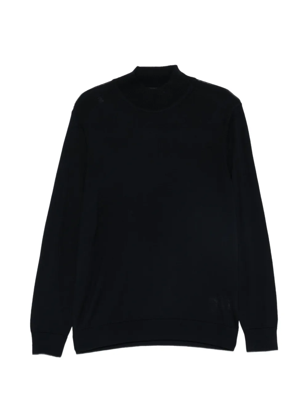 Alberto Gozzi high-neck wool sweater - Blu