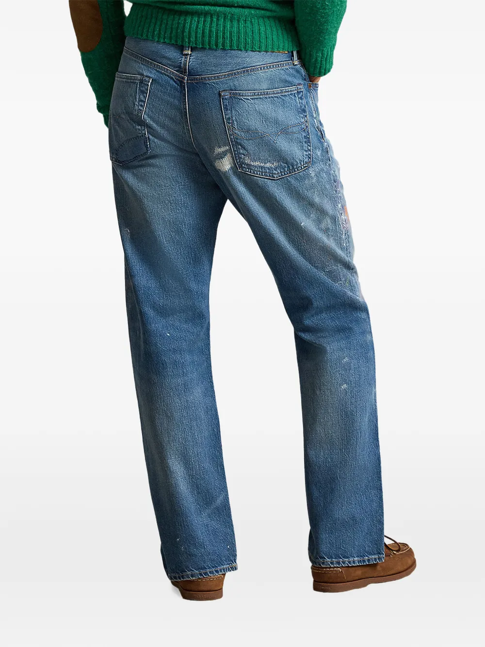 Polo Ralph Lauren Vintage Classic distressed jeans Blauw