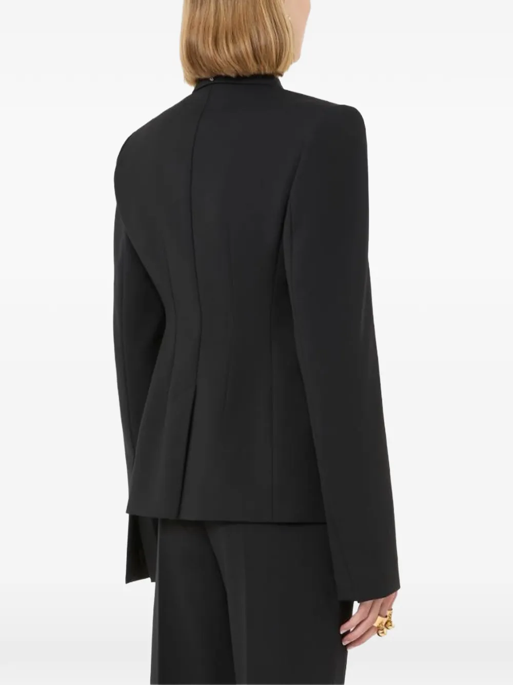 Sportmax Fresia double-breasted peak-lapels blazer Zwart