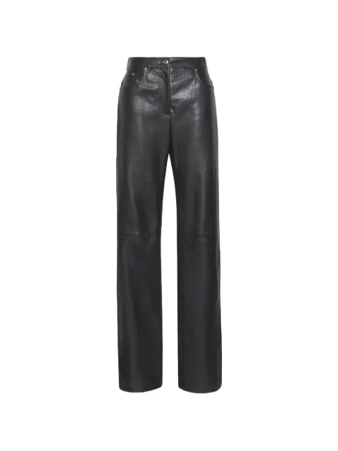 Sportmax panelled leather trousers