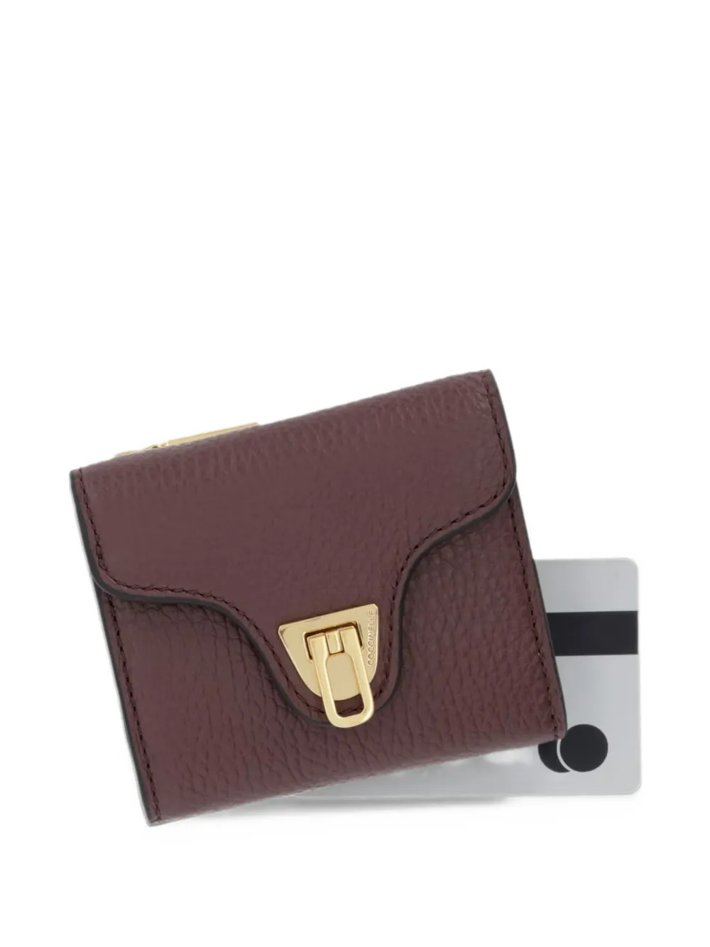 Coccinelle Beat Soft portemonnee van bewerkt leer Rood