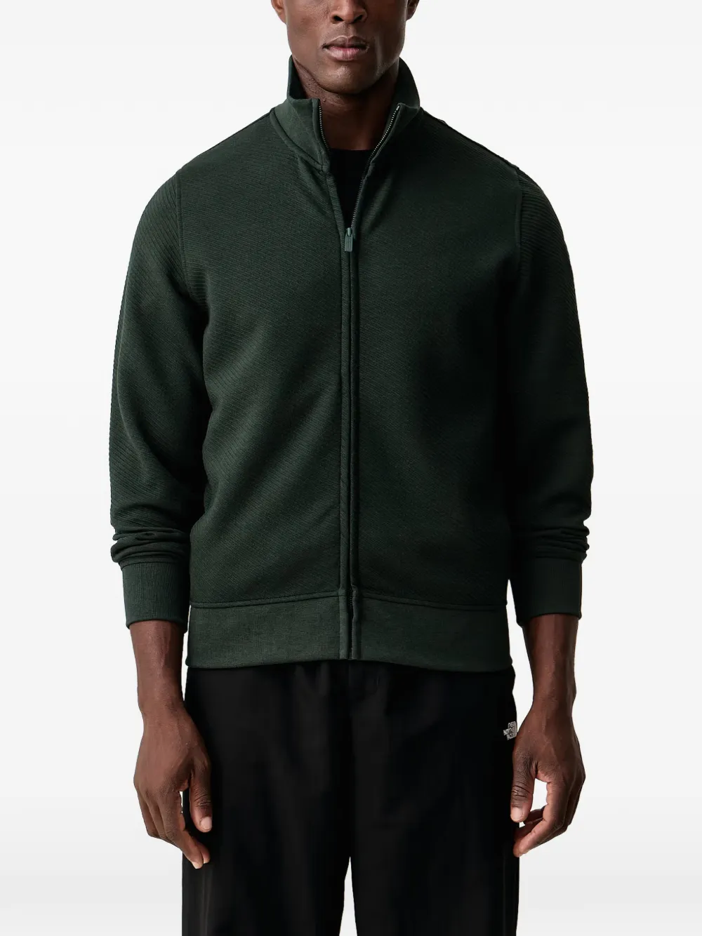 Colmar zip-up jacquard sweatshirt Groen