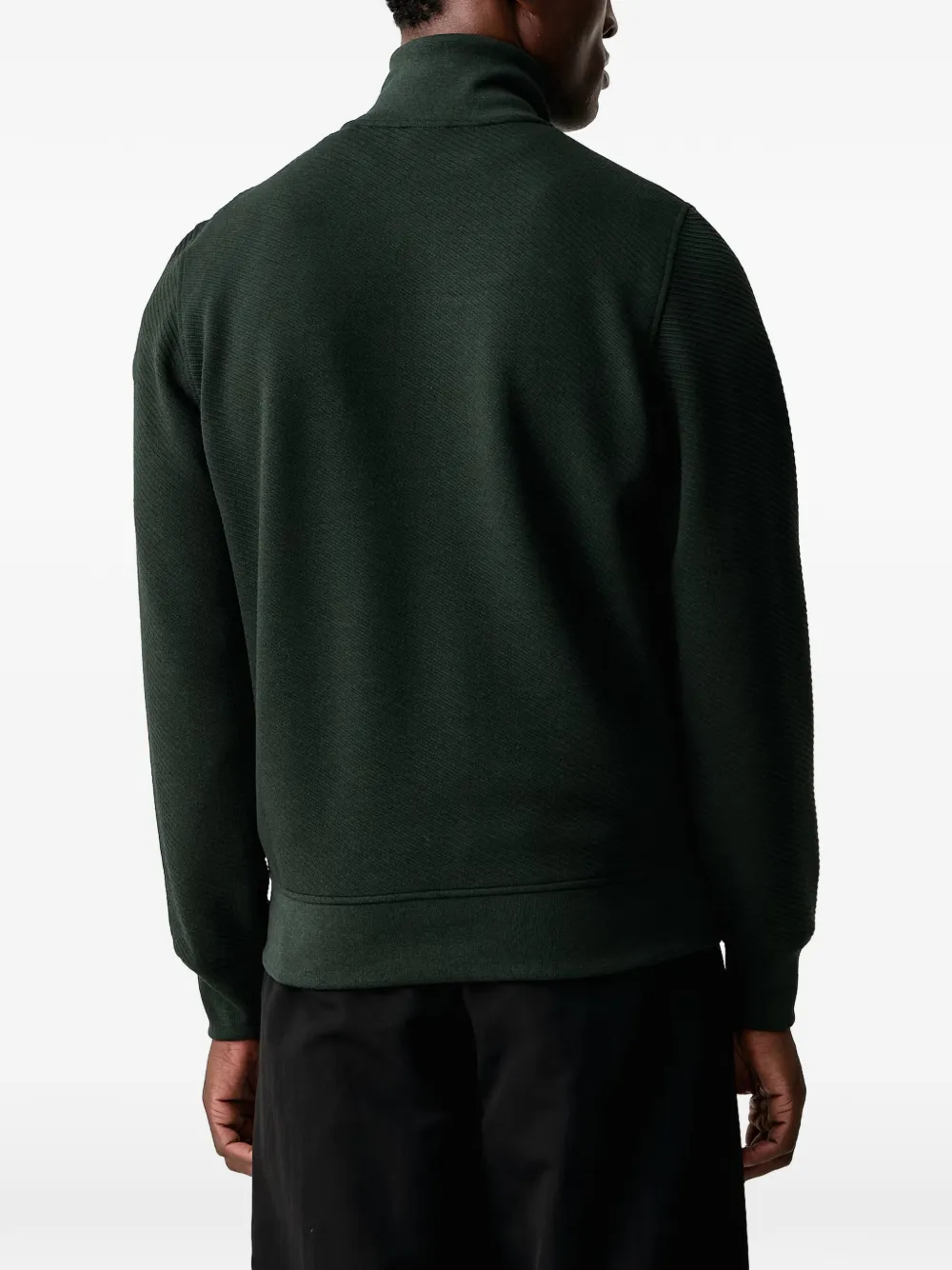 Colmar zip-up jacquard sweatshirt Groen