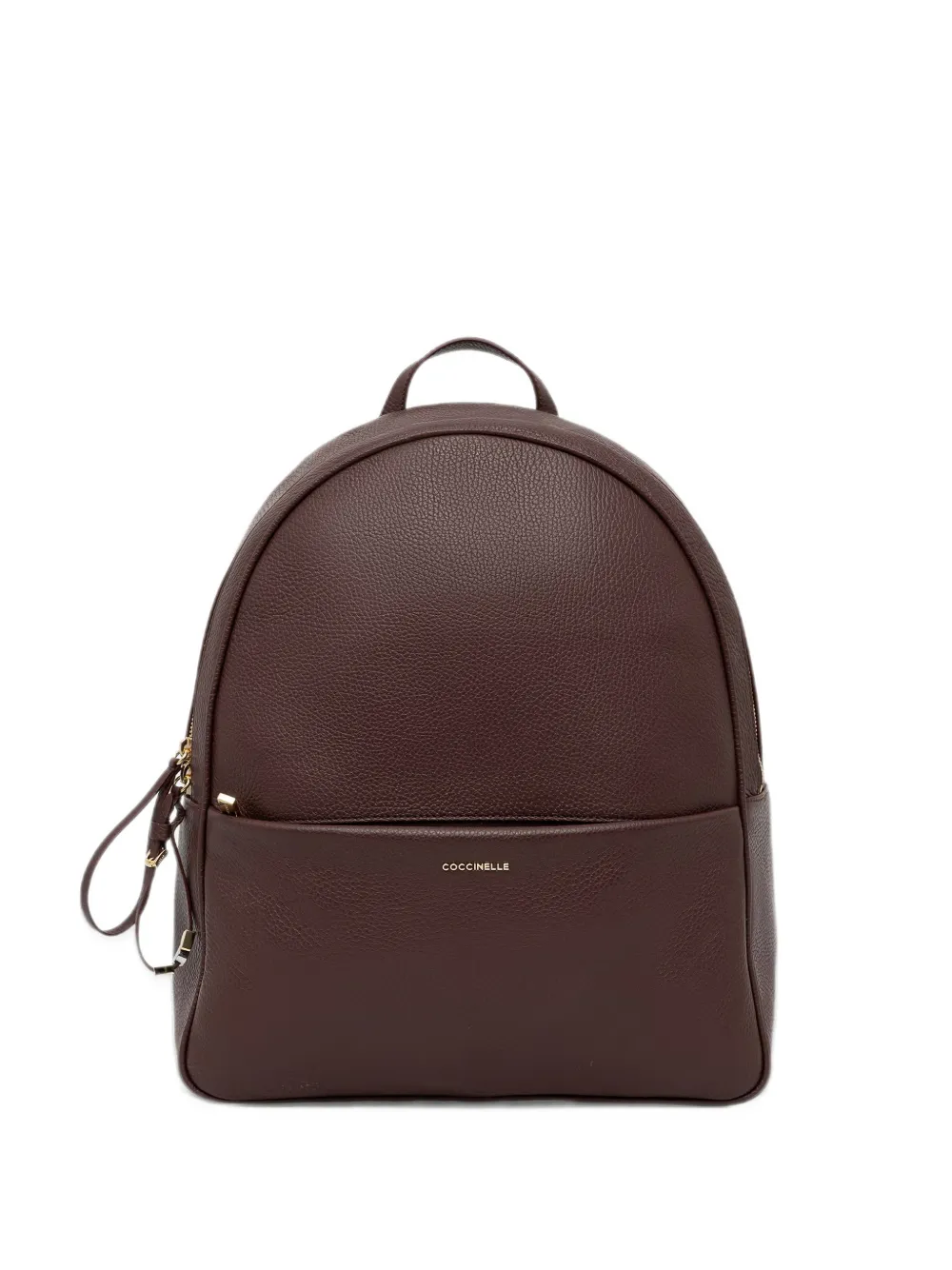 Coccinelle Nory grained-leather backpack - Rosso