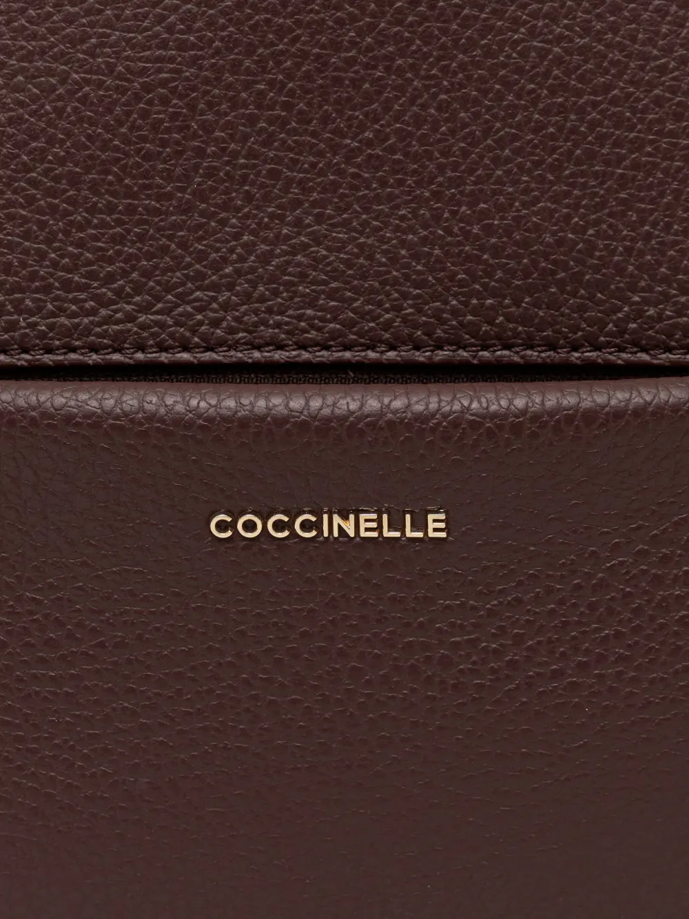 Coccinelle Nory leren rugzak met textuur Rood