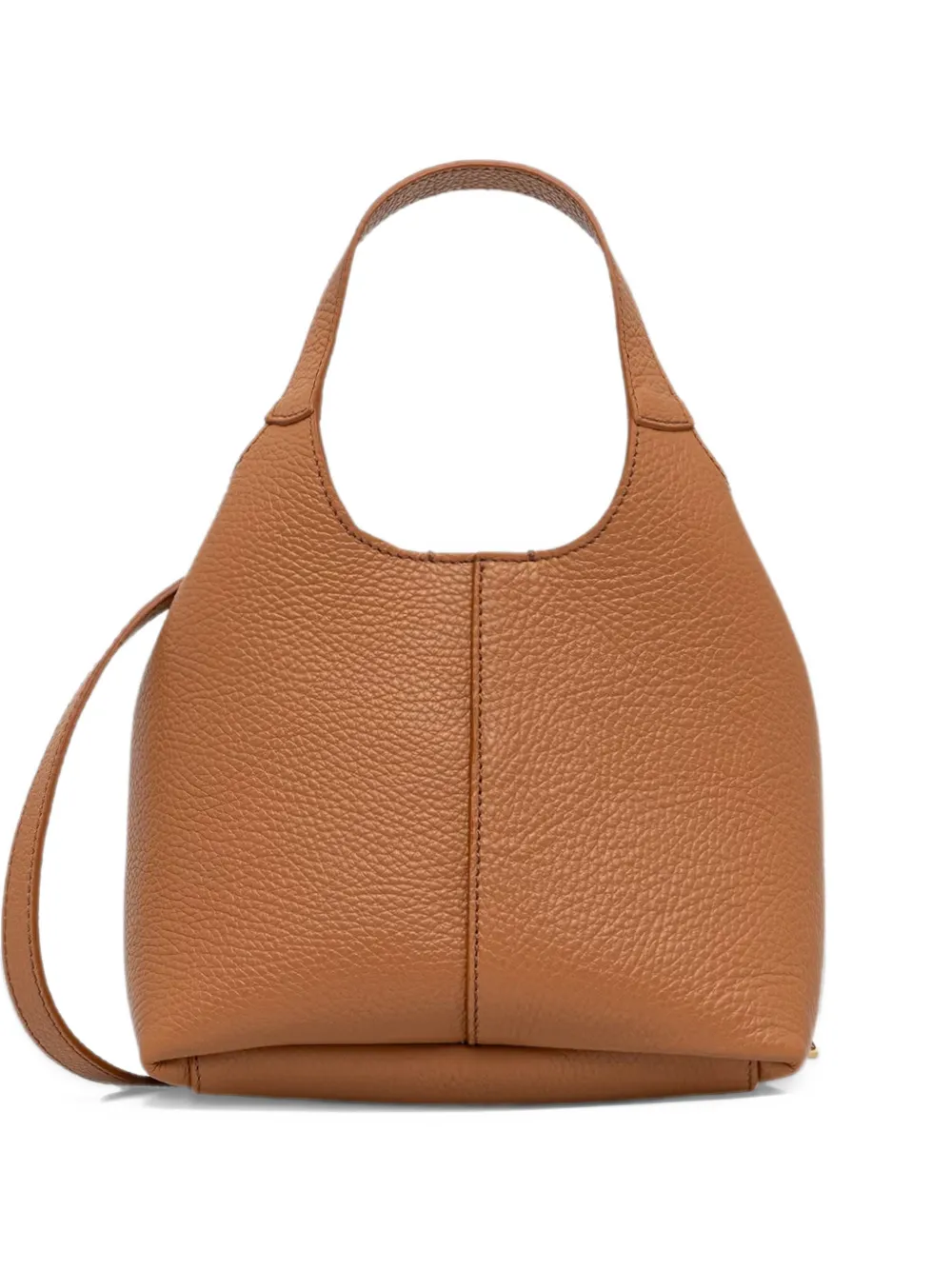 Coccinelle Kleine C-Easy leren shopper met textuur Bruin