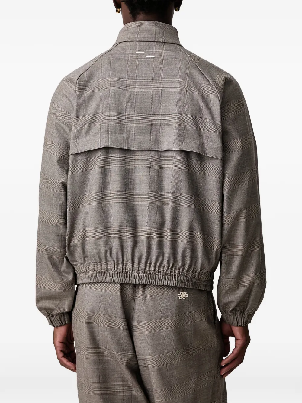 Filling Pieces embroidered-logo jacket Grijs