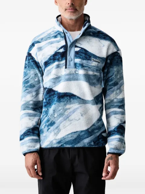 Columbia Helvetia mountain-print fleece sweater