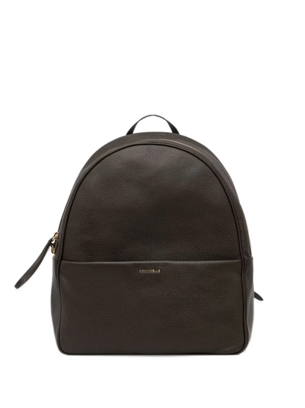 Coccinelle Nory grained-leather backpack - Marrone