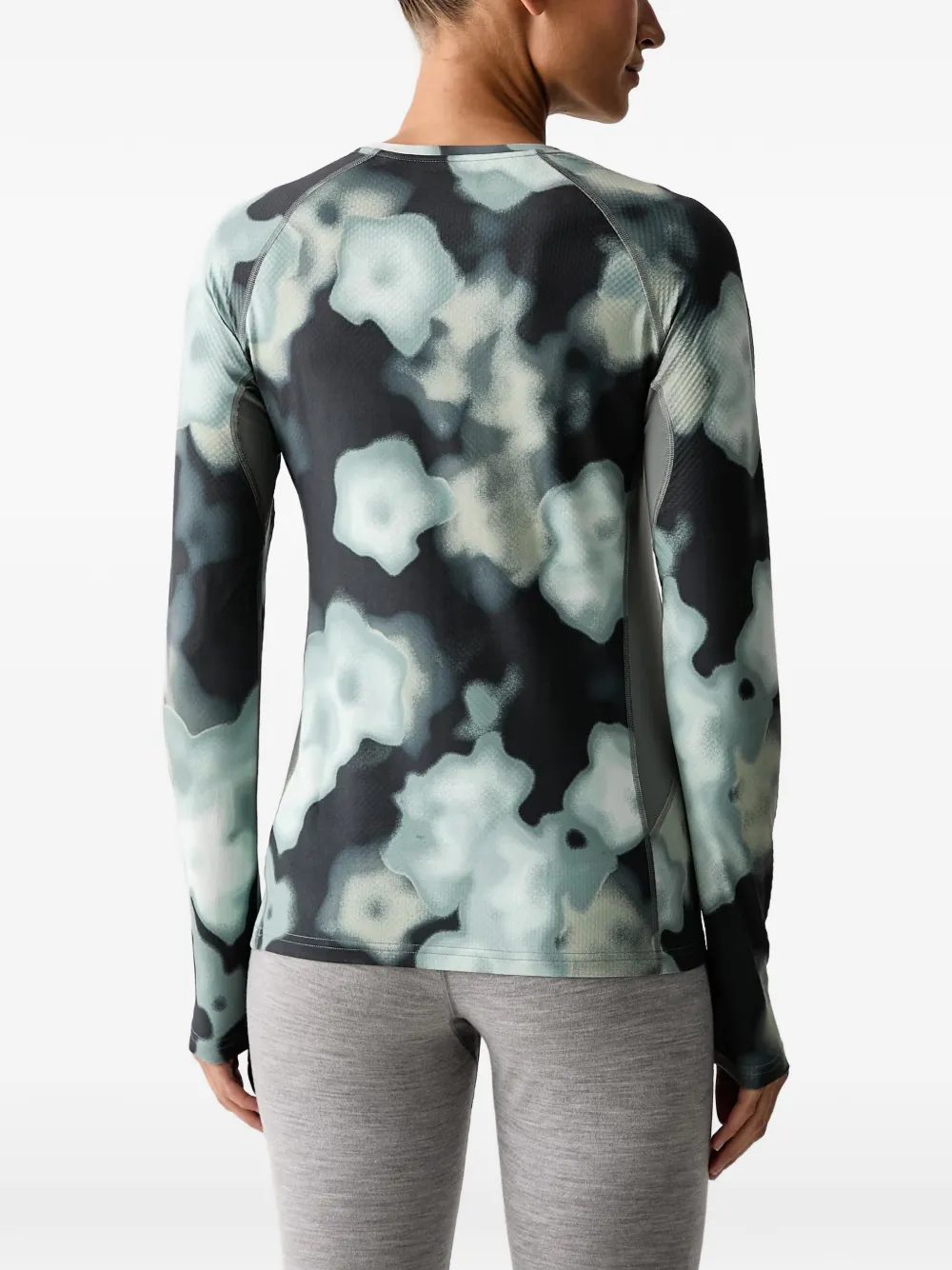 Columbia Omni-Heat Infinity abstract-print base layer Groen