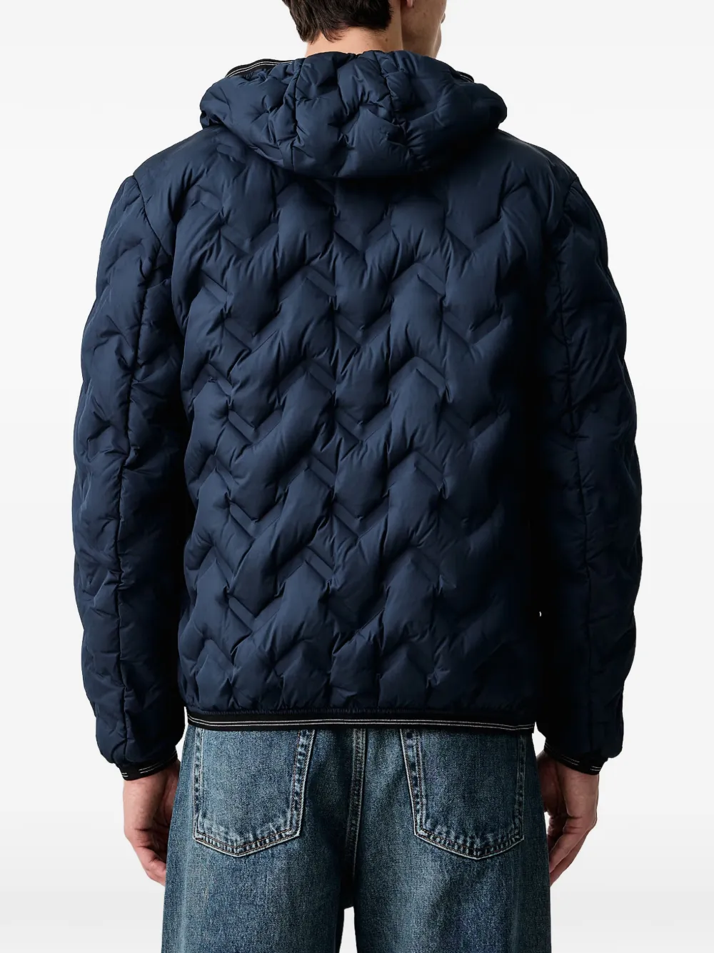 Blauer Piery quilted hooded jacket Blauw