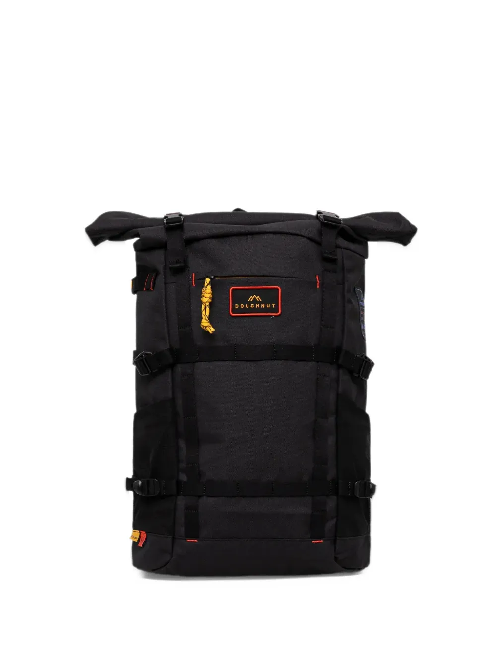 Doughnut Paratrooper Happy Camper roll-top buckle-fastening backpack - Nero