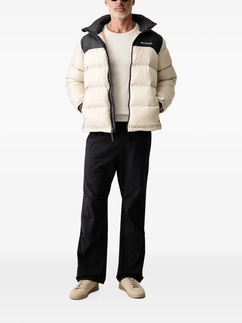 Columbia Street Heights Heat Seal donsjack Beige