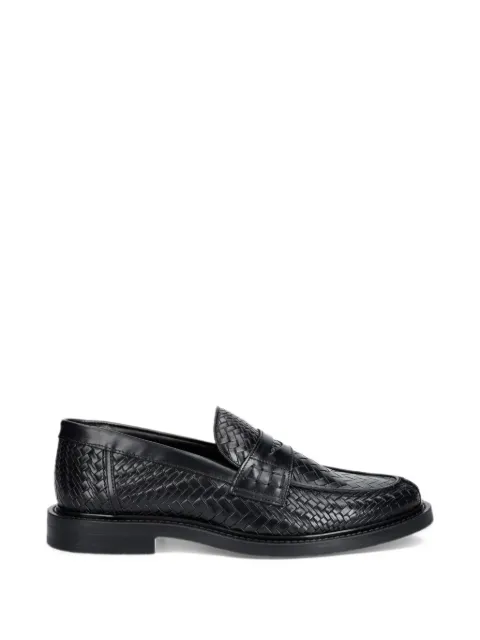 Filling Pieces Woven Twist leather loafers