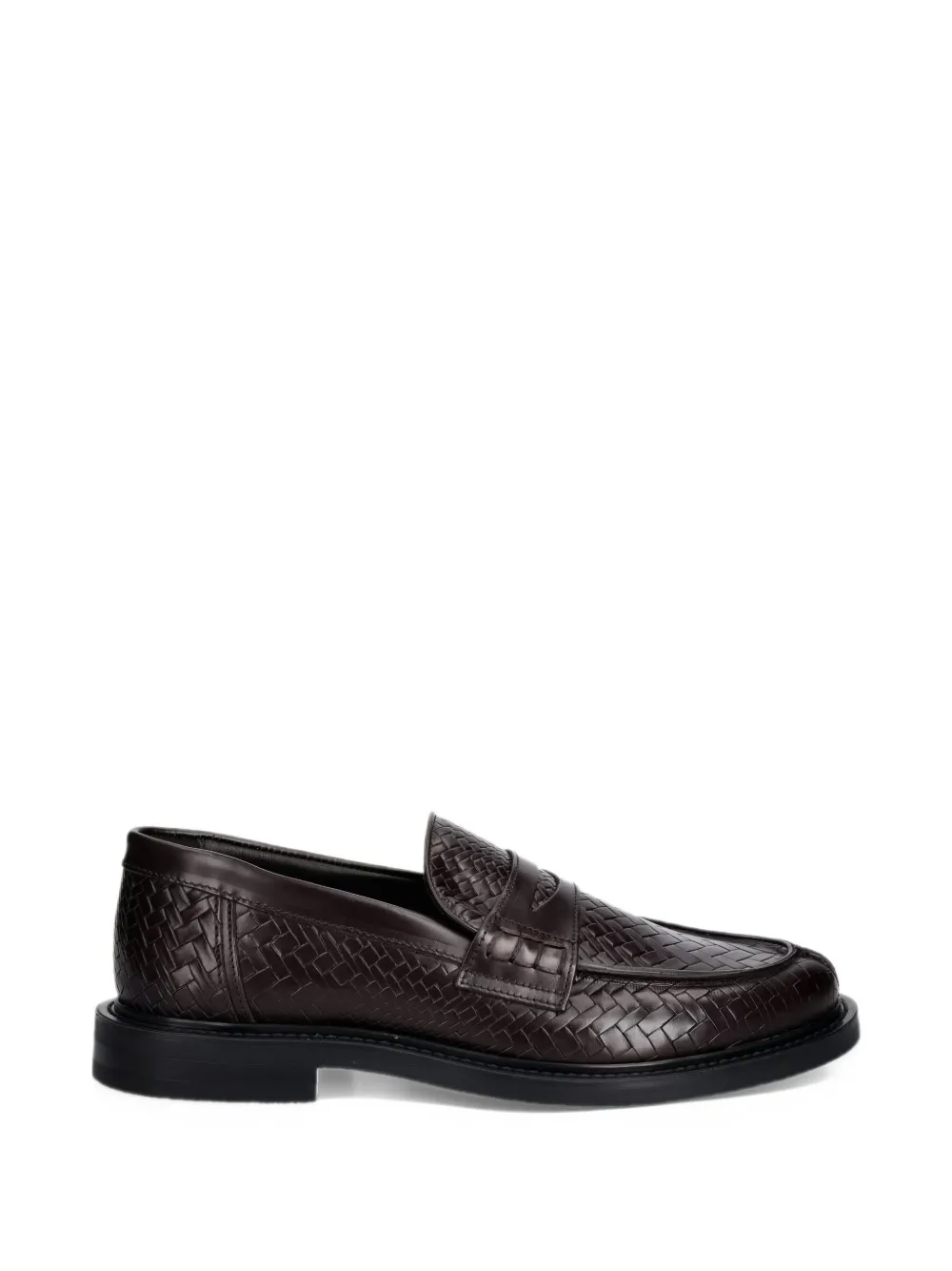Filling Pieces Woven Twist woven slip-on loafers - Marrone