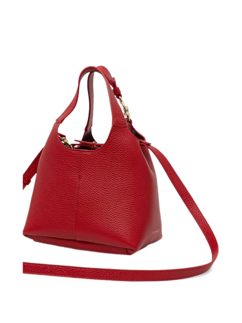 Coccinelle grained-leather tote bag Rood