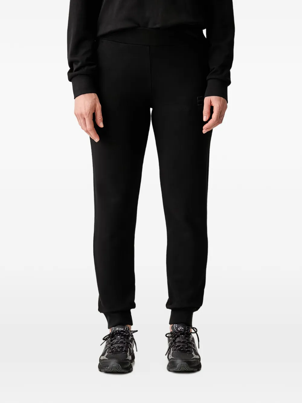 Ea7 Emporio Armani logo-embellished track pants - Nero