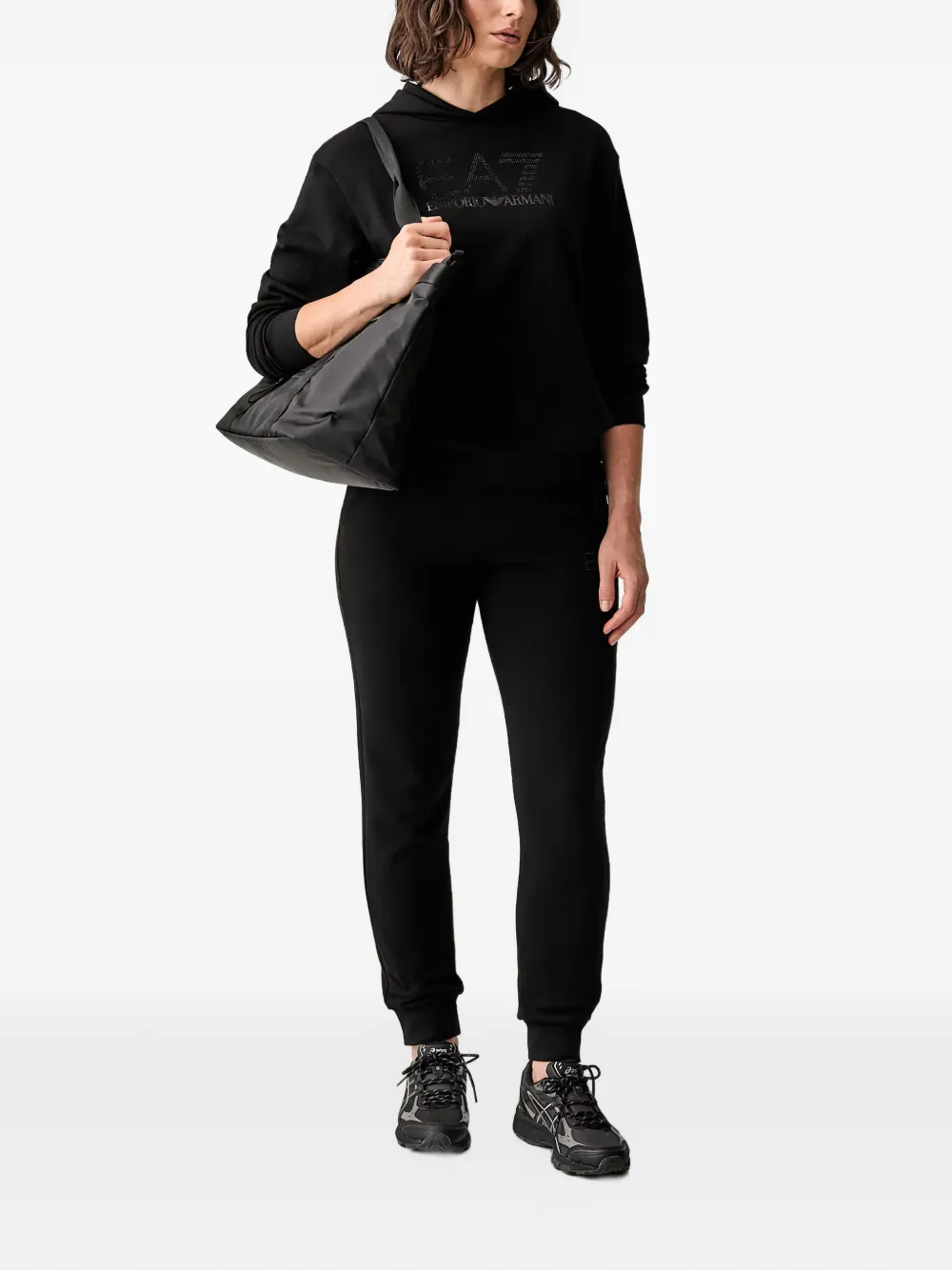 Ea7 Emporio Armani logo-embellished track pants Zwart
