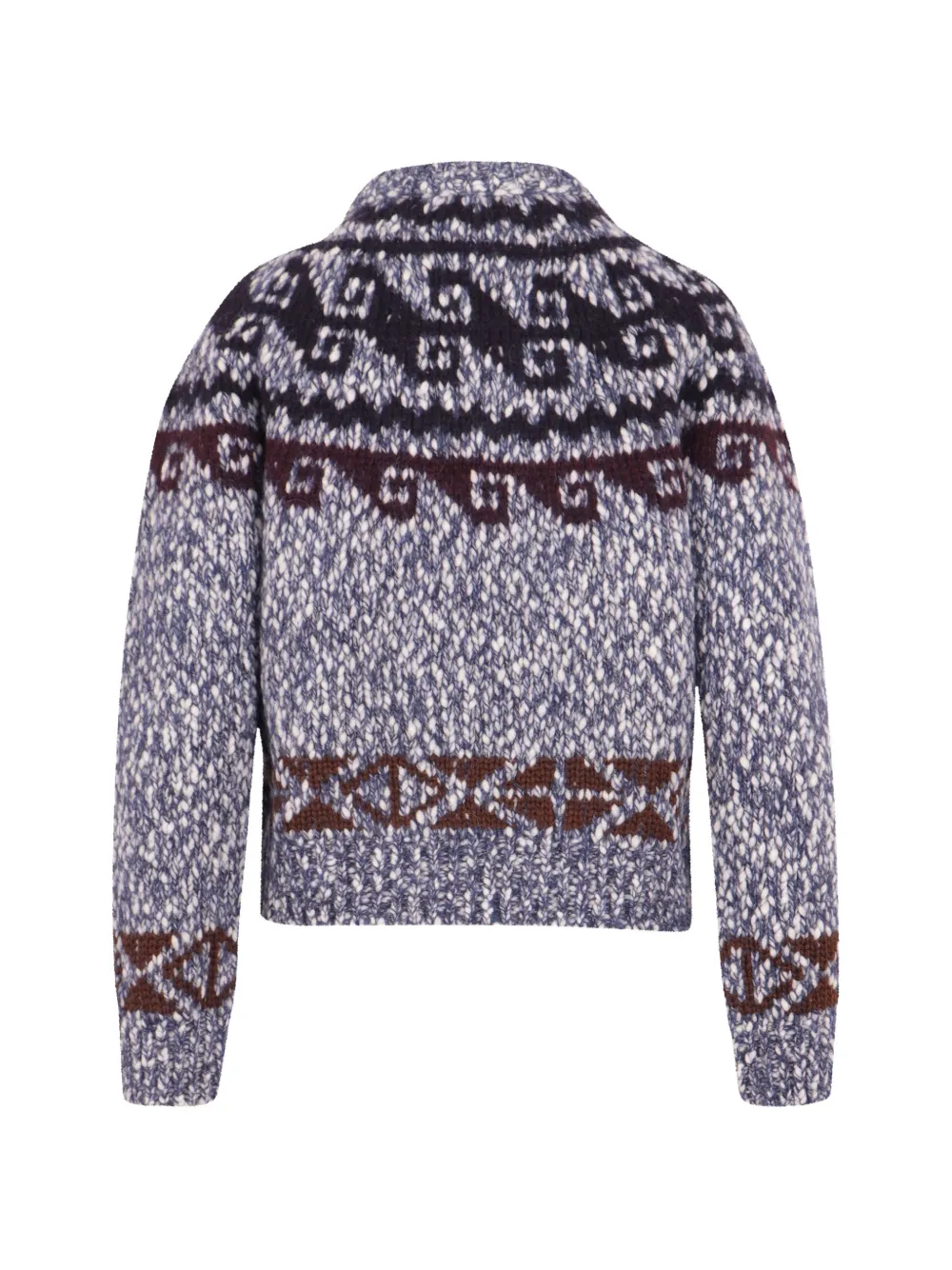 Moncler Grenoble Fair Isle knit sweater Blauw