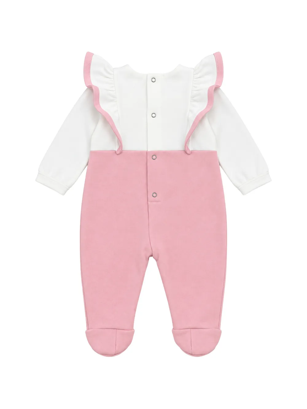 Elisabetta Franchi La Mia Bambina ruffled long-sleeve pajamas Roze
