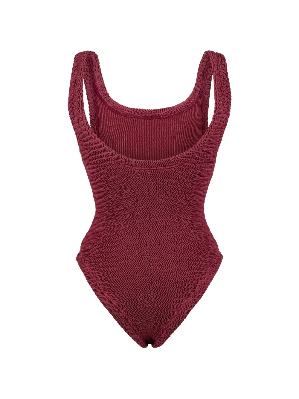 PARAMIDONNA Hailey crinkle-effect swimsuit Rood