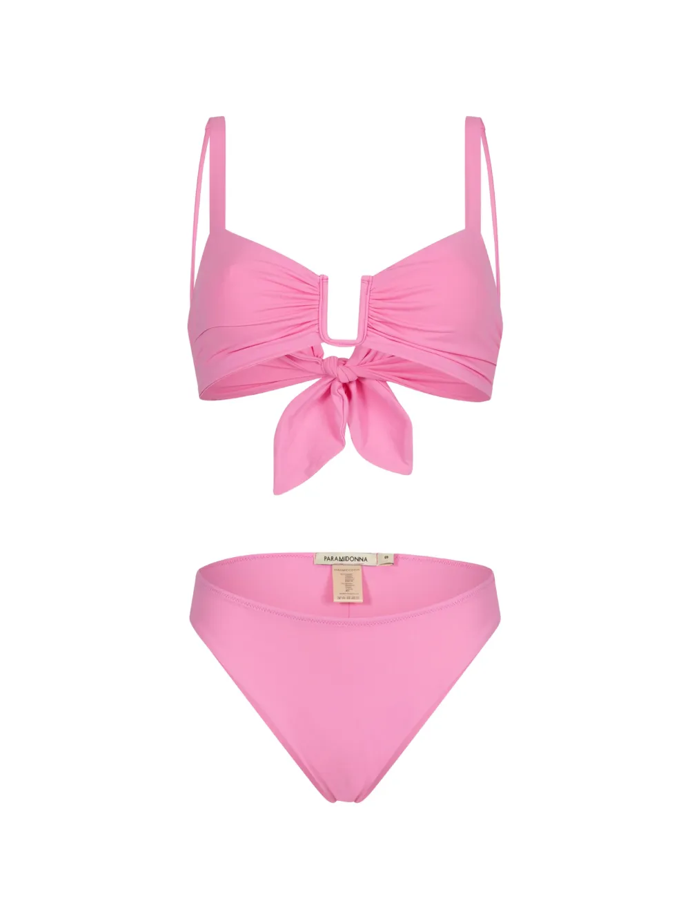 PARAMIDONNA Fani bow-detail bikini - Rosa