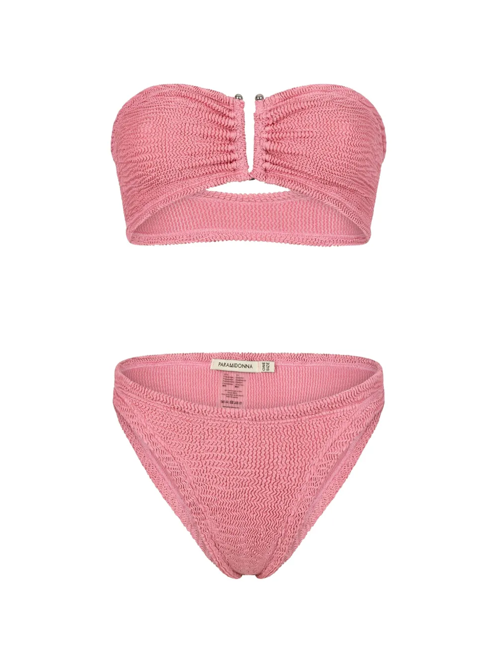 PARAMIDONNA Frida crinkled bikini Roze