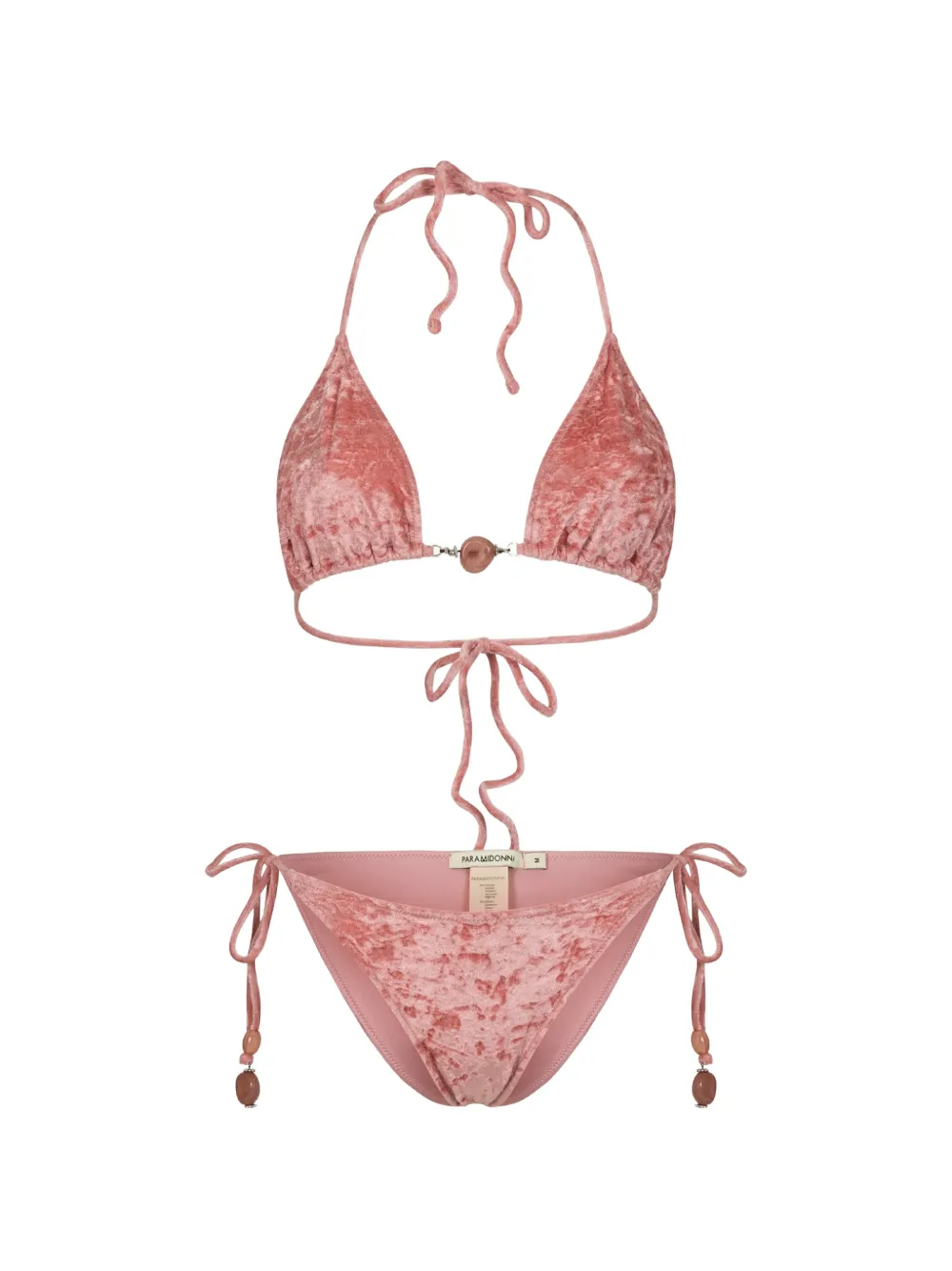 PARAMIDONNA Bikini Kelly in velluto - Rosa