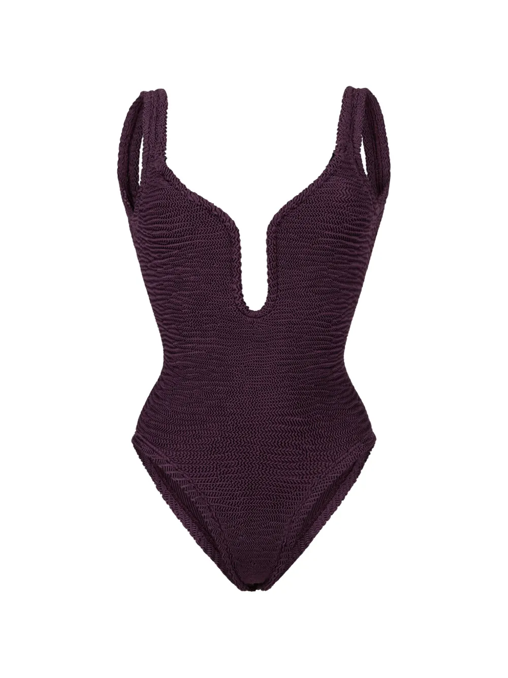 PARAMIDONNA Costume intero Mika con effetto stropicciato - Viola
