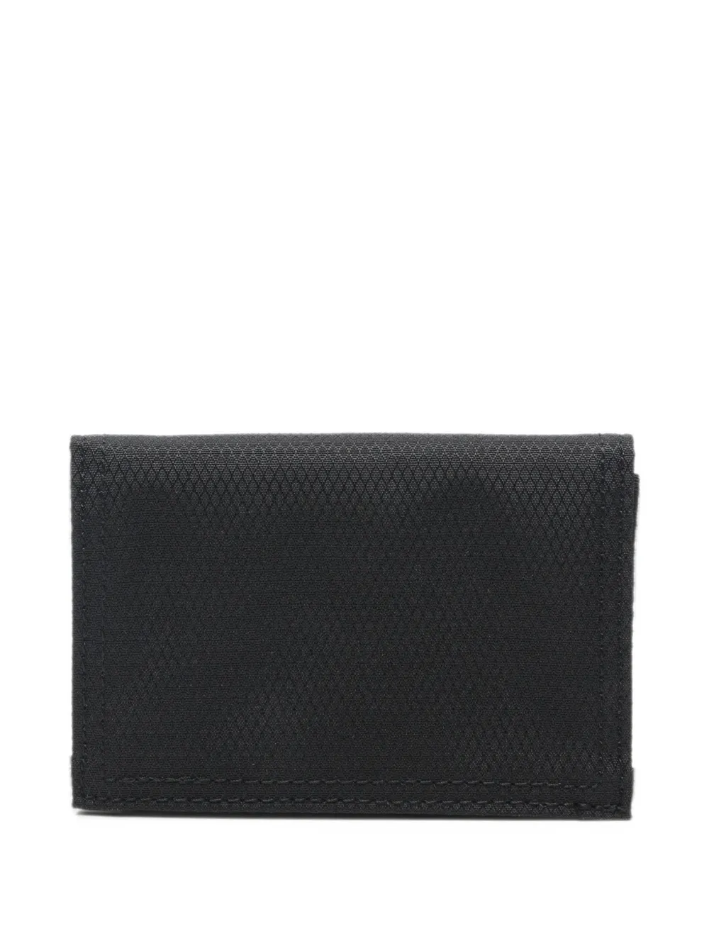 Porter-Yoshida & Co. logo-patch card case Zwart