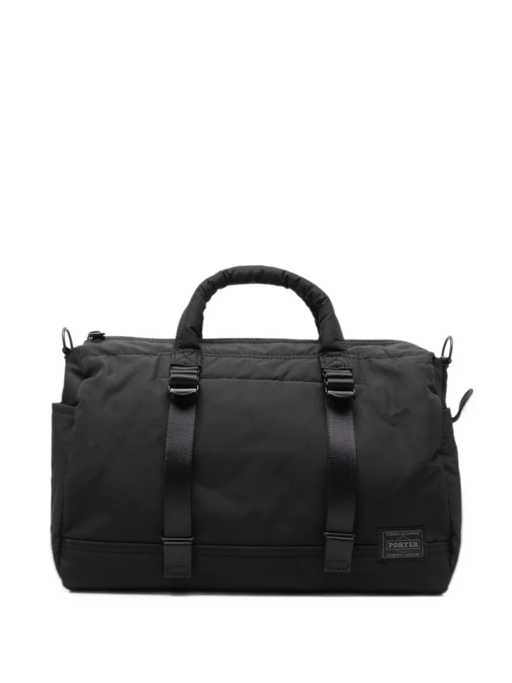 Porter-Yoshida & Co. logo-patch tote bag Zwart