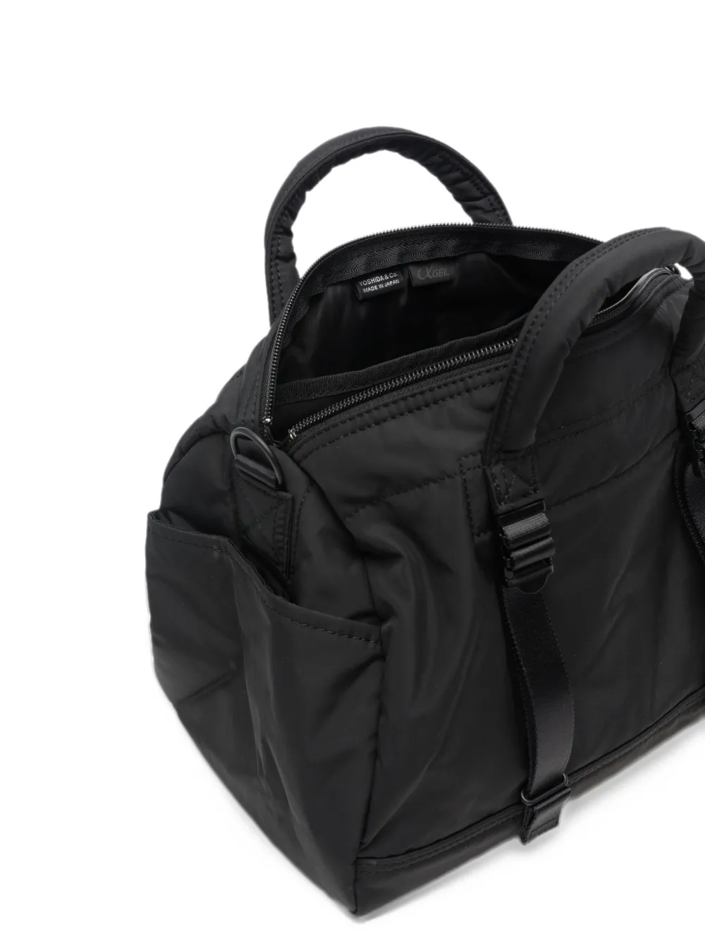 Porter-Yoshida & Co. logo-patch tote bag Zwart