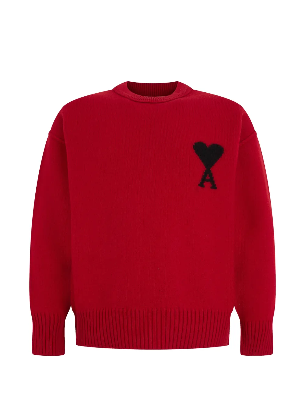 AMI Paris Ami de Coeur wool sweater - Rot