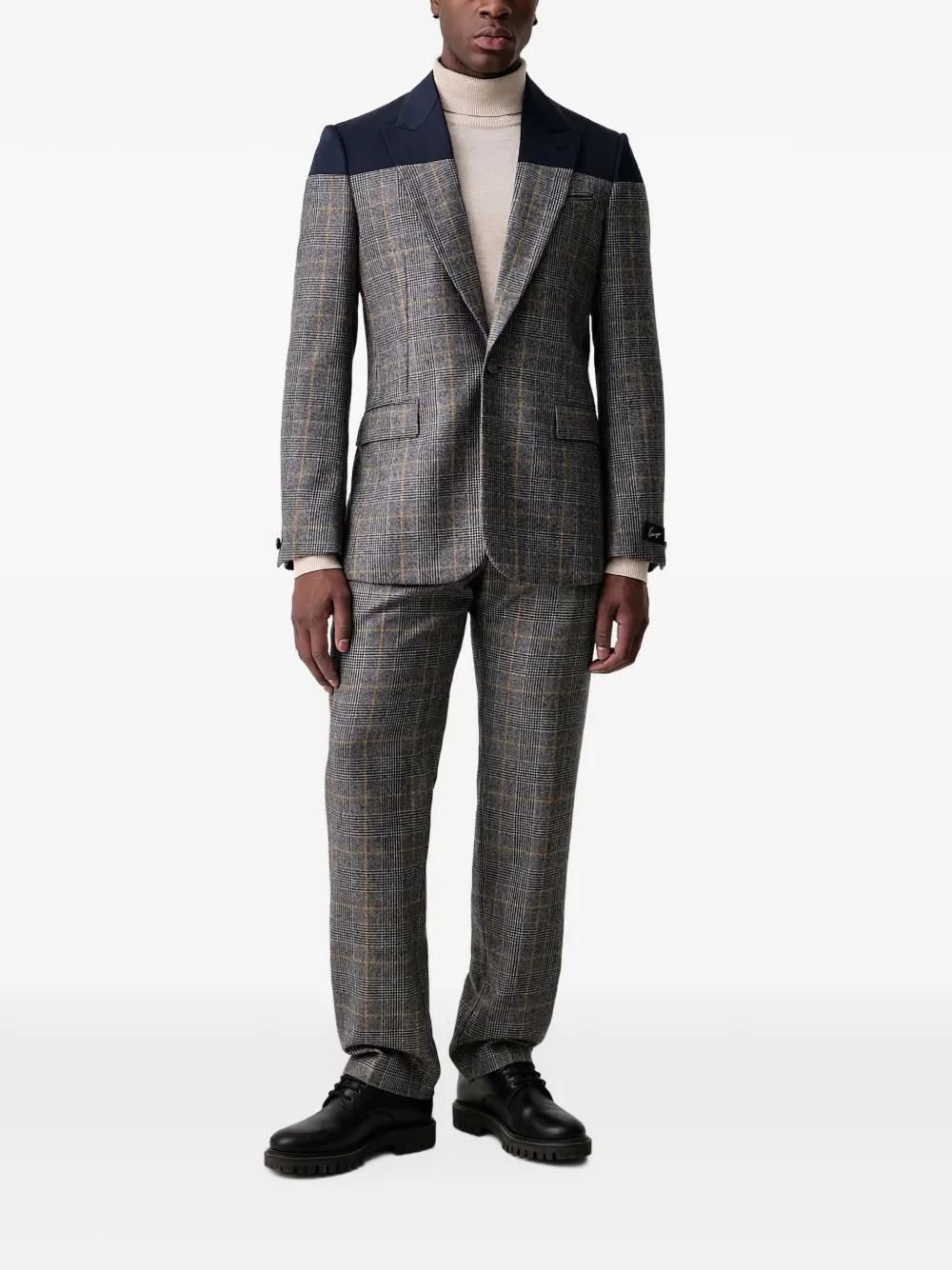 Kenzo Geruite wollen broek Grijs