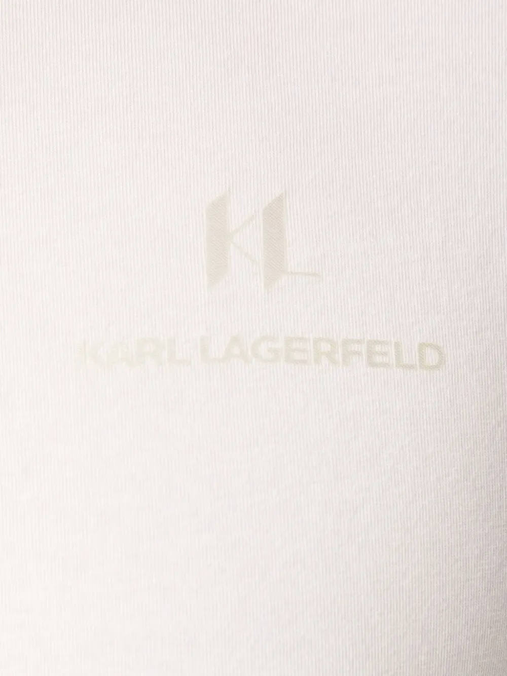 Karl Lagerfeld logo-print short-sleeve T-shirt Wit