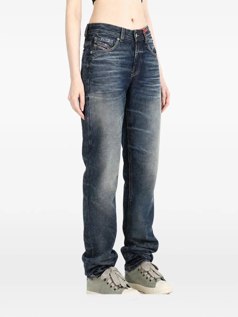 Diesel D-Liet faded jeans Blauw