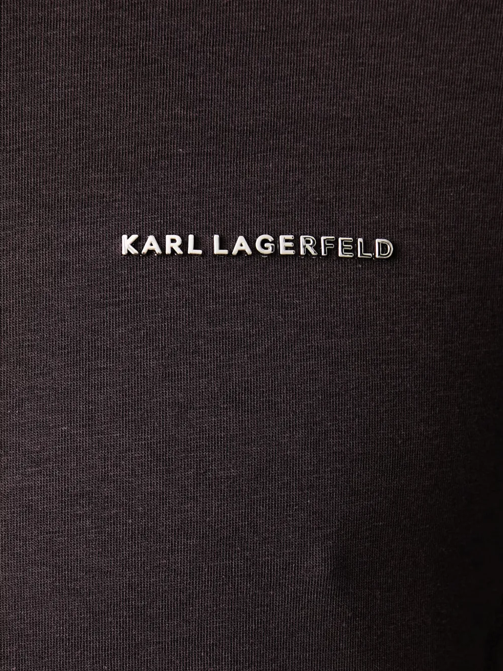 Karl Lagerfeld logo-plaque T-shirt Bruin