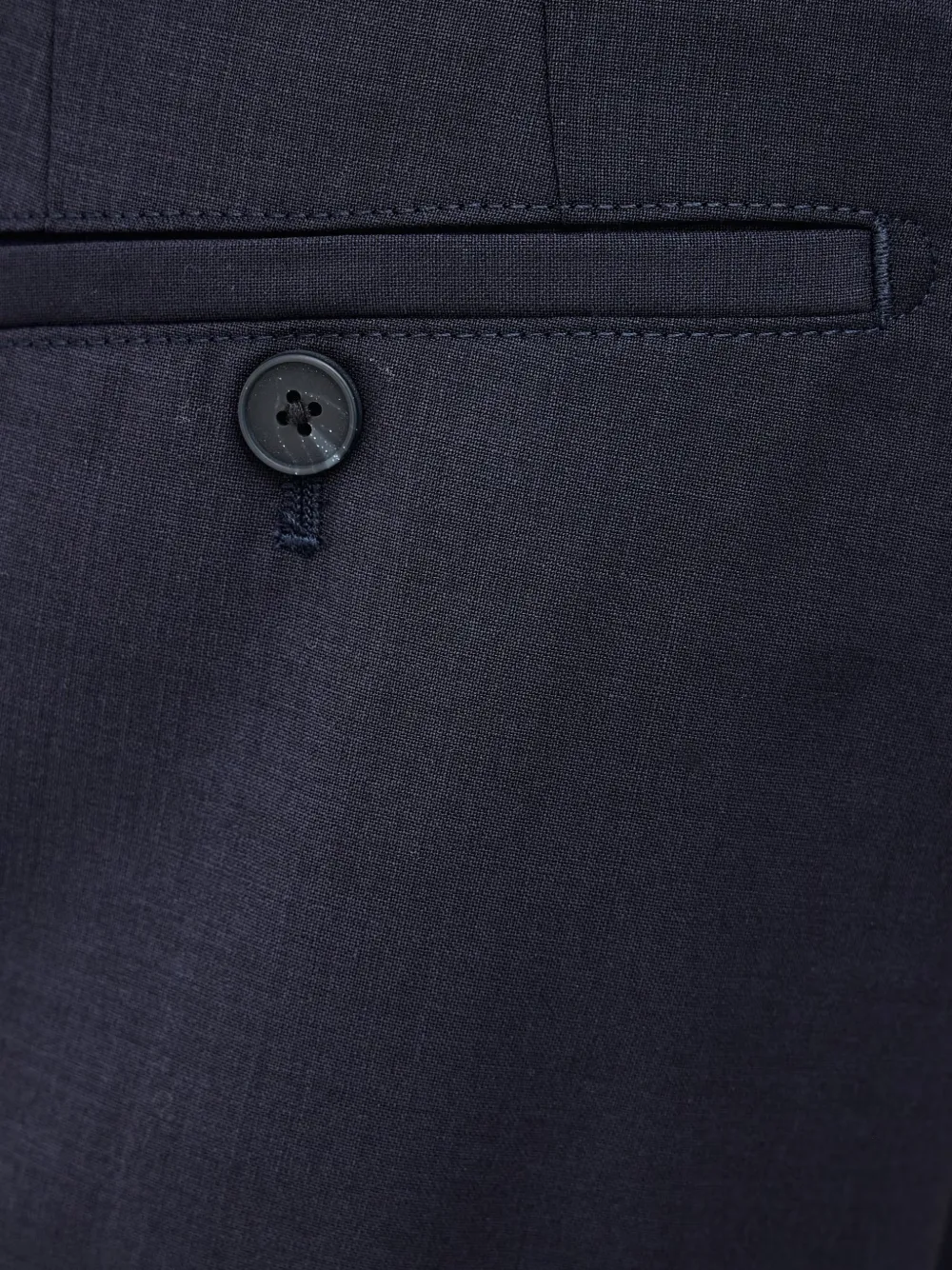 Karl Lagerfeld pressed-crease tailored trousers Blauw