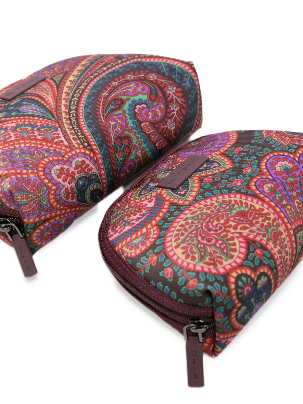 ETRO Paisley logo-plaque wash bags Bruin
