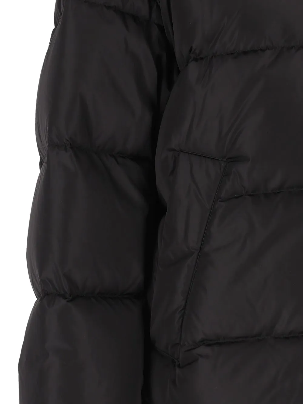 Weekend Max Mara quilted hooded puffer jacket Zwart