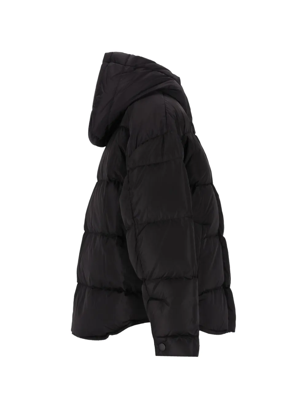 Weekend Max Mara quilted hooded puffer jacket Zwart